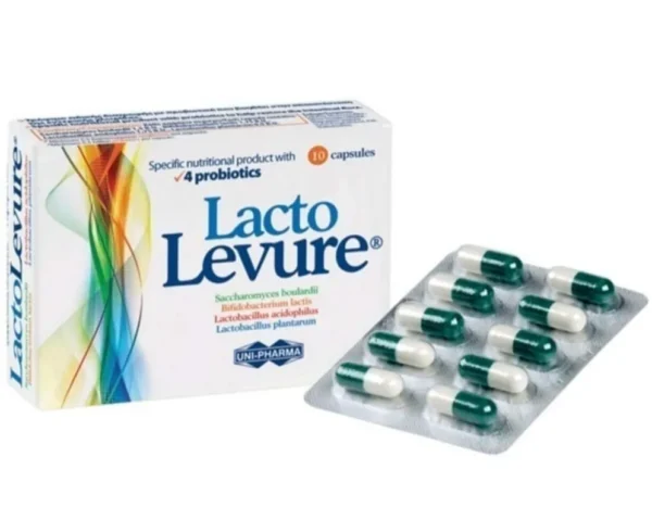 UNI-PHARMA - Lacto Levure 4 Probiotics - 10caps